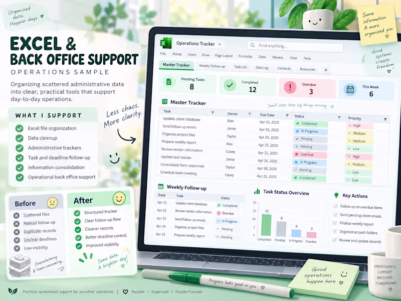 Cover image for EXCEL & BACK OFFICE SUPPORT