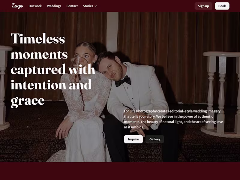 Cover image for Rapid Wedding Photography UI Design