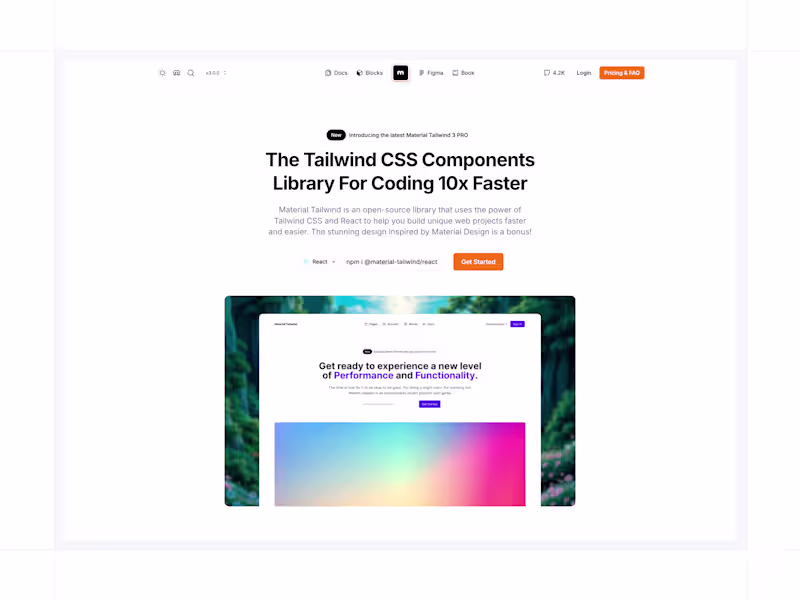 Cover image for Web Development: Material Tailwind