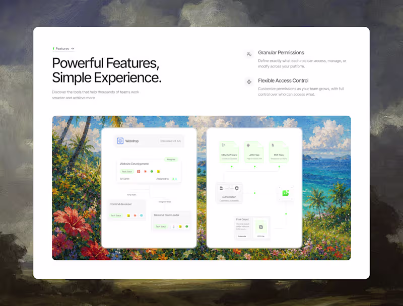 Cover image for Features section