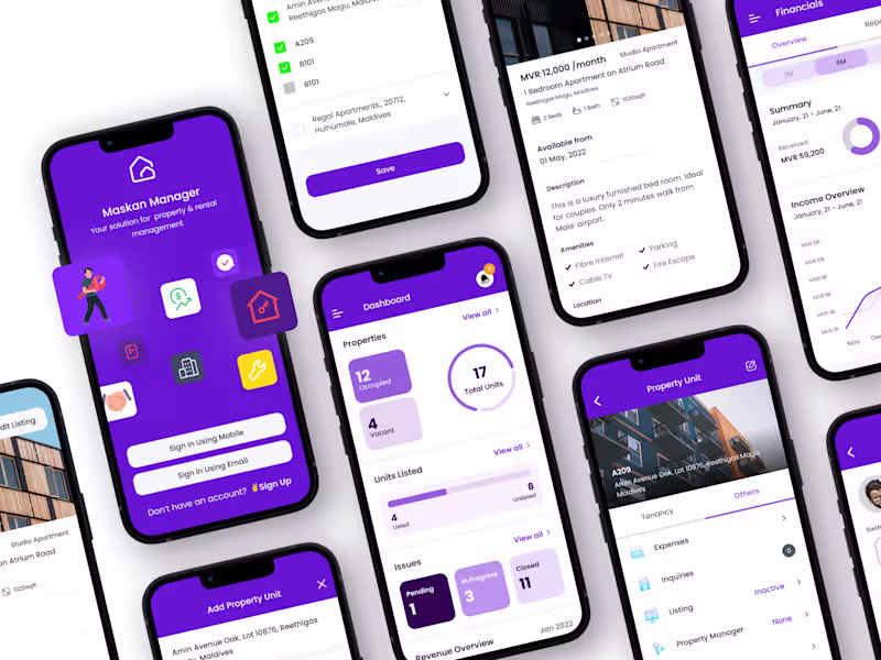 Cover image for Property Management Mobile + Web App