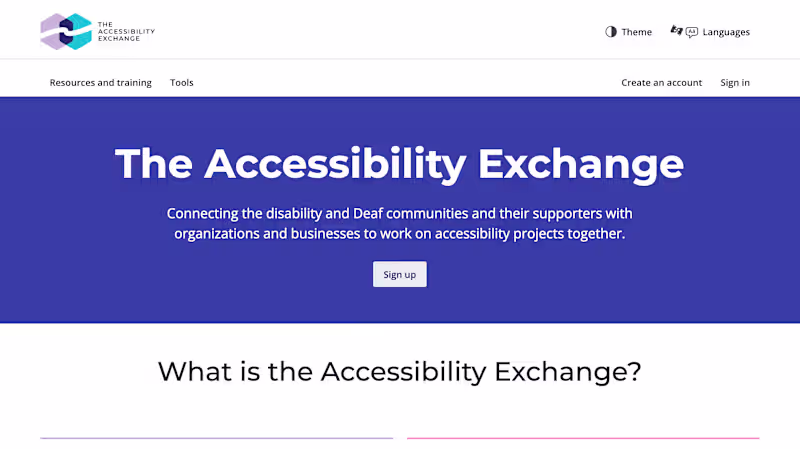 Cover image for Consultant Info Session: The Accessibility Exchange