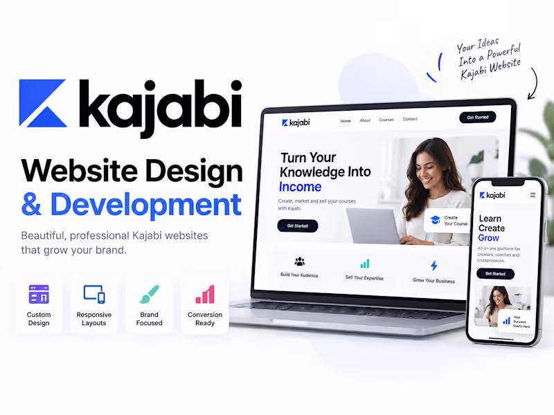 Cover image for Kajabi Website Design & Development | Responsive & SEO-Ready