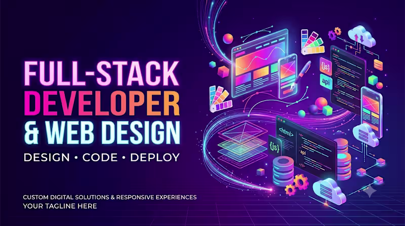 Cover image for Full-Stack Web Development and Web Design