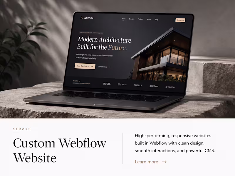 Cover image for Custom Webflow Website Design & Development