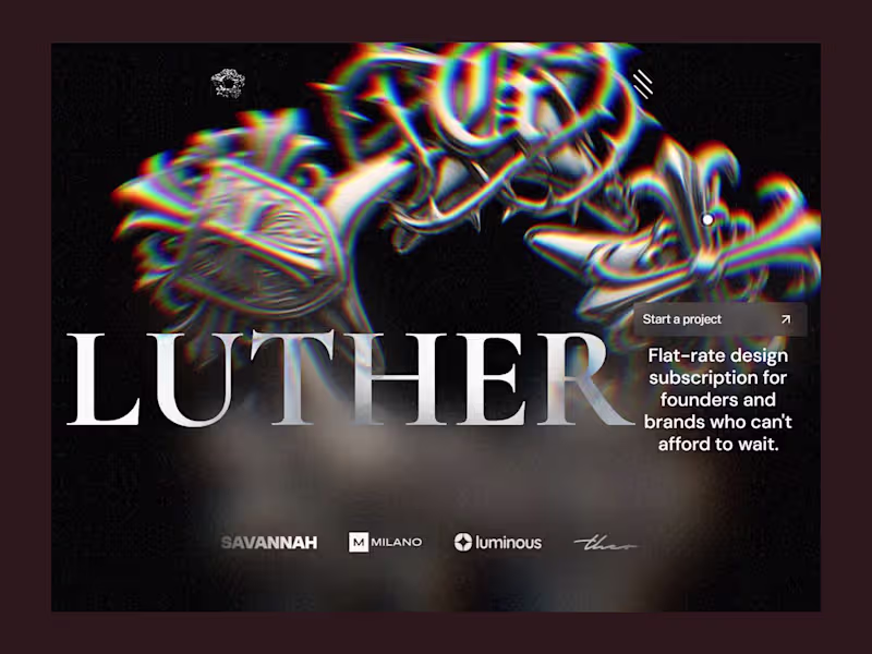 Cover image for Luther: Premium Dark Framer Template for Creative Agencies