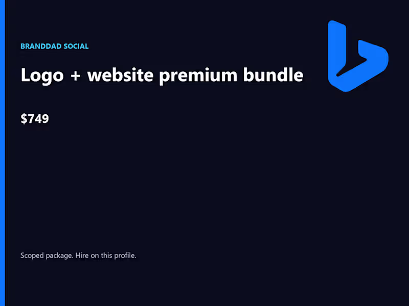 Cover image for Logo + website premium bundle