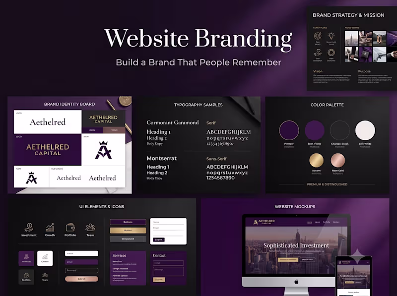 Cover image for Website Branding & Visual Identity