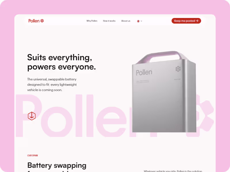 Cover image for Pollen Startup Website