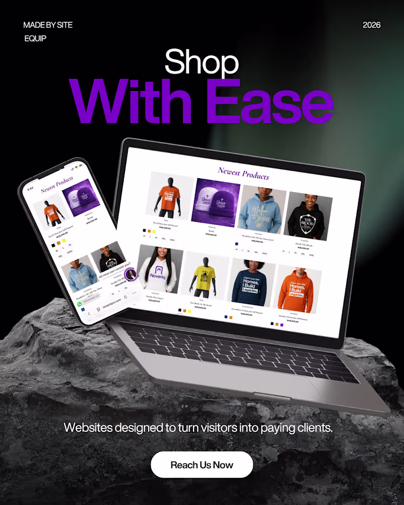 Cover image for Faith-Based Clothing E-commerce Website — NOVERIQ