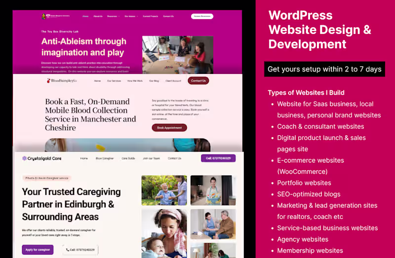 Cover image for Custom WordPress Website Design