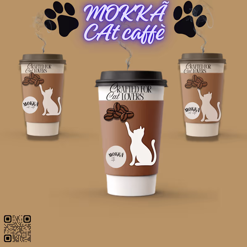 Cover image for Cat caffe_creative logo design 