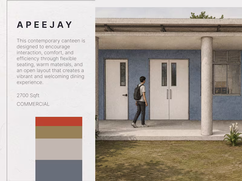Cover image for This contemporary canteen is designed