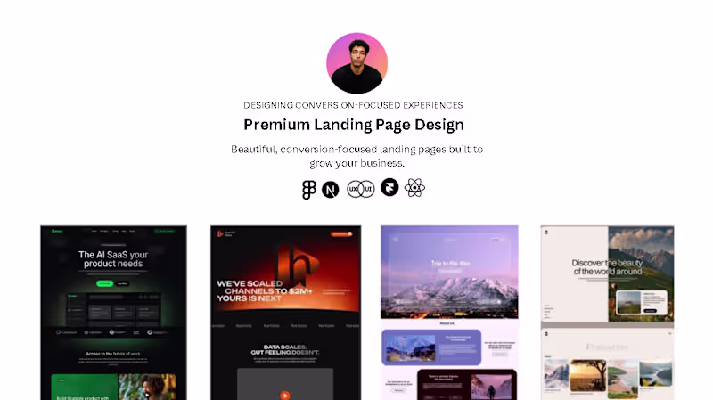 Cover image for SaaS Landing Page Design That Converts