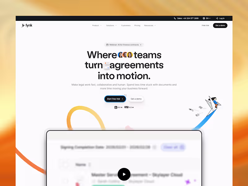 Cover image for Website Development for fynk
