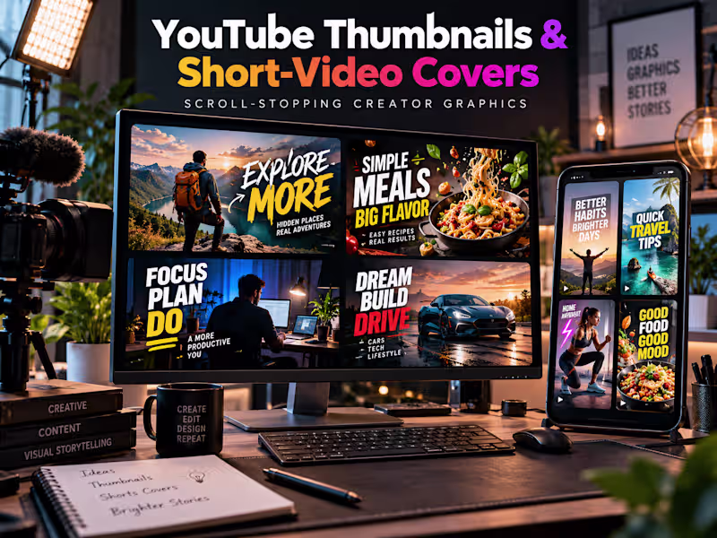 Cover image for YouTube Thumbnails & Short-Video Covers