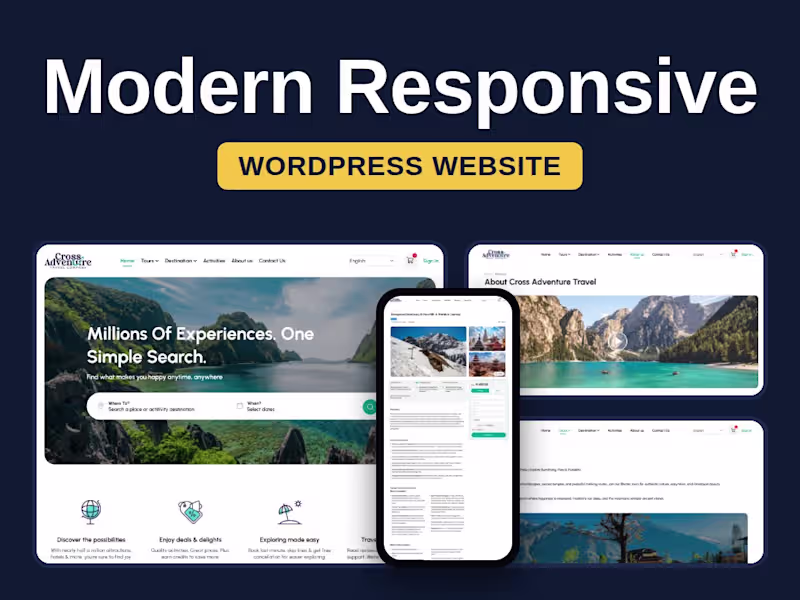 Cover image for WordPress Designer | WordPress Developer | WordPress Website
