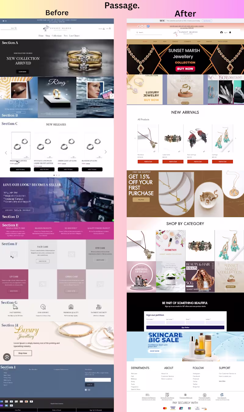 Cover image for Passage Website Redesign