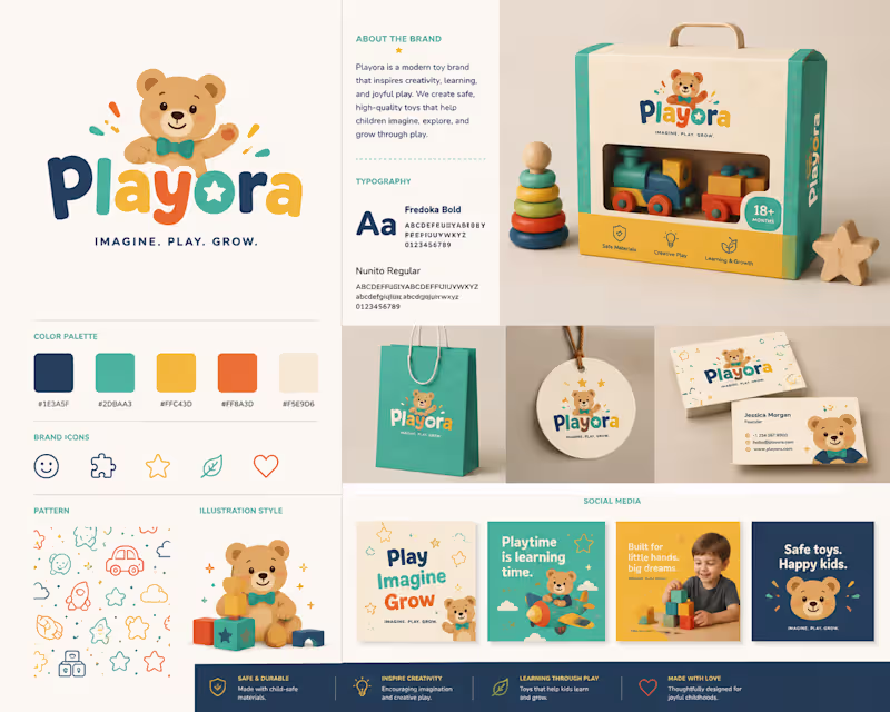 Cover image for Playora — Toy Brand Identity