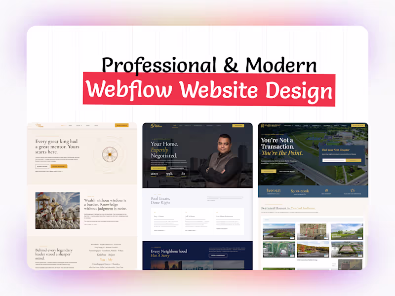Cover image for Responsive Webflow Website Development