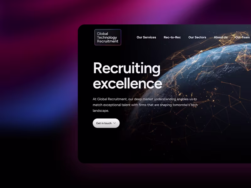 Cover image for Slick Framer Website for Global Recruitment Agency