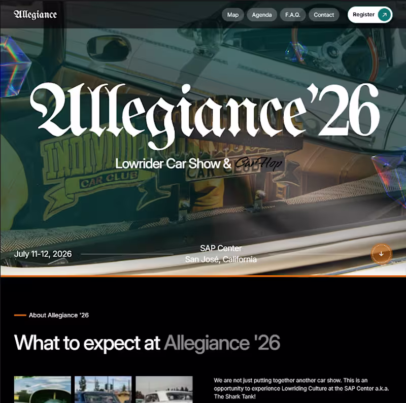 Cover image for Event landing page design for