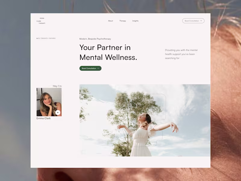 Cover image for Emma Clarks Website Redesign in Framer