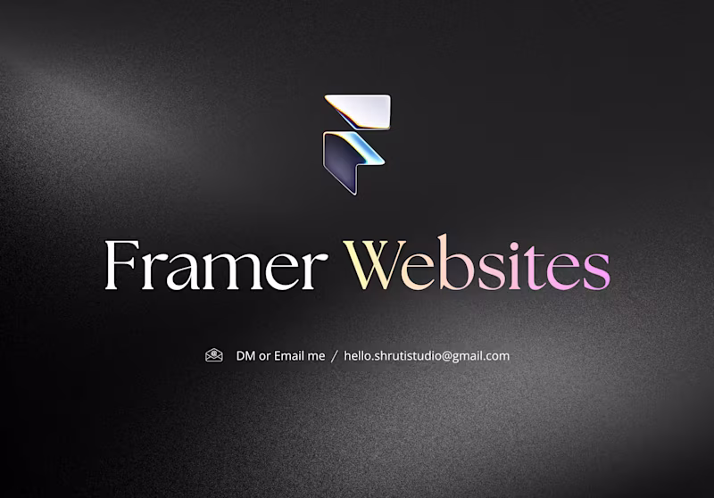 Cover image for Custom Multi-Page Website in Framer