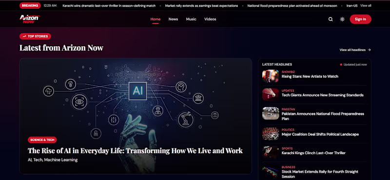 Cover image for News Website