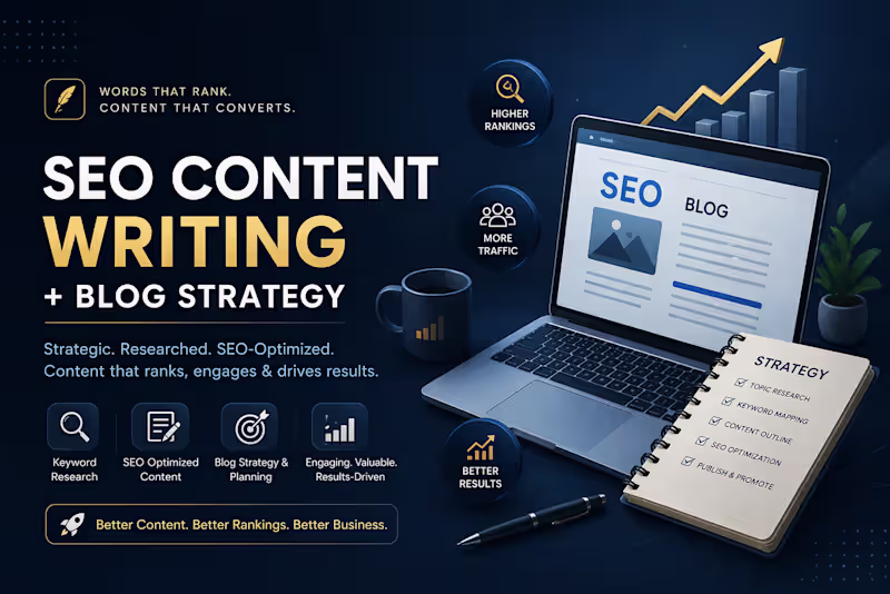 Cover image for SEO Content Writing Plus Blog Strategy