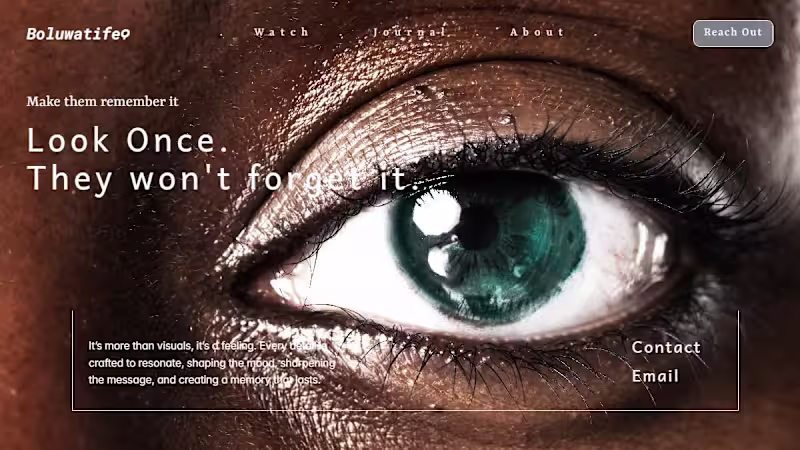 Cover image for This project is a cinematic hero section concept built in Fr...