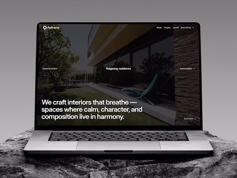 Cover image for Aethena Website System for Interior Design