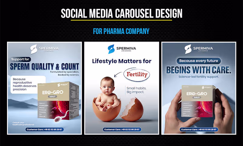 Cover image for Healthcare Social Media Kit & Brand Content Design