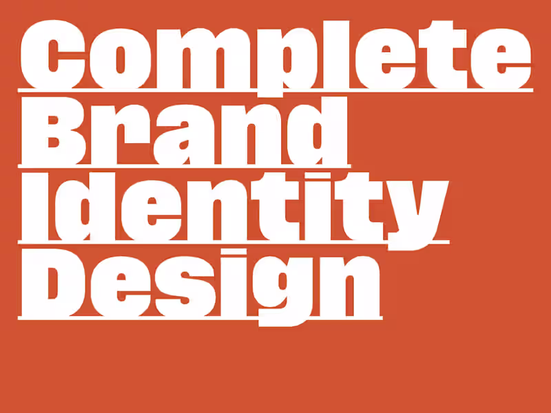 Cover image for Complete Brand Identity Design
