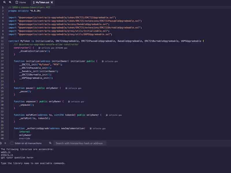 Cover image for ERC-721 CONTRACT FOR A CLIENT