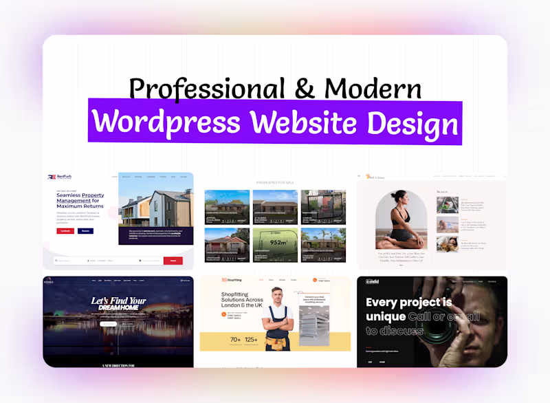 Cover image for Modern WordPress Website Design