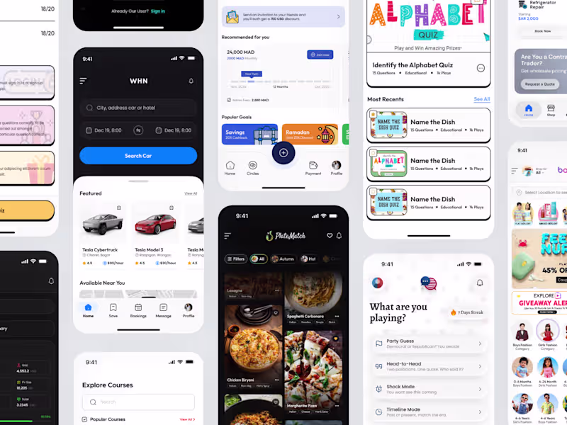 Cover image for Mobile App UI/UX Design