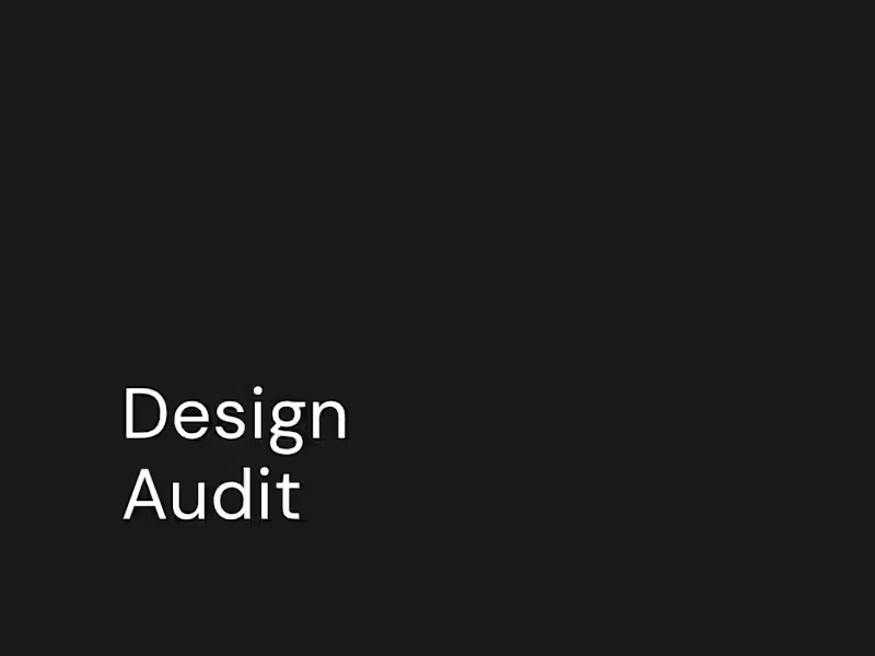 Cover image for Design Audit