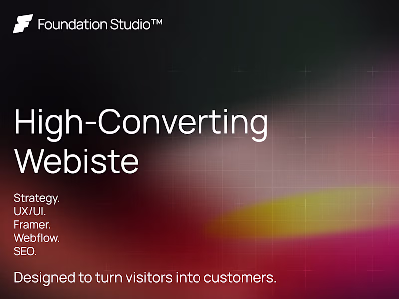 Cover image for High-Converting Website (Framer or Webflow)