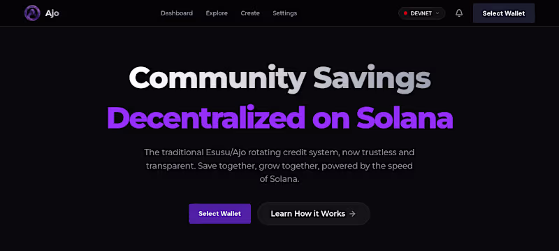 Cover image for Decentralize Community Savings on Solana