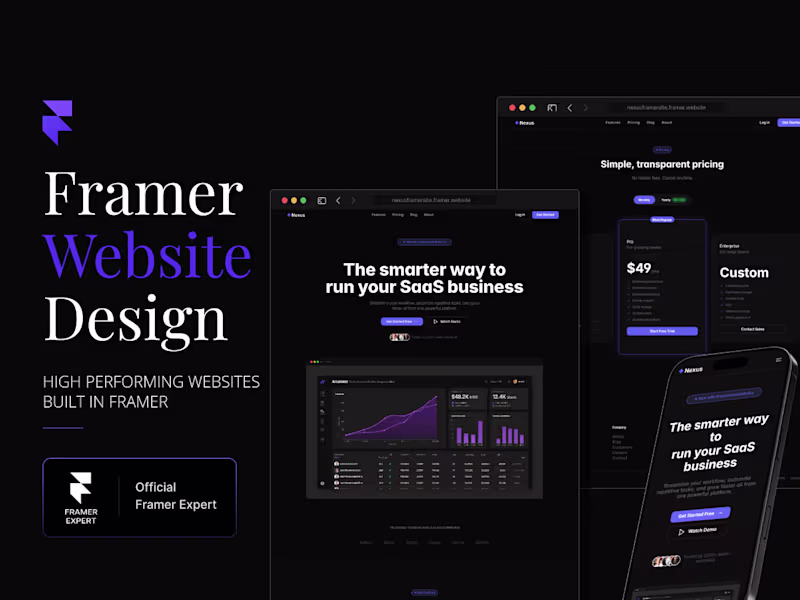 Cover image for Framer Website Design & Development