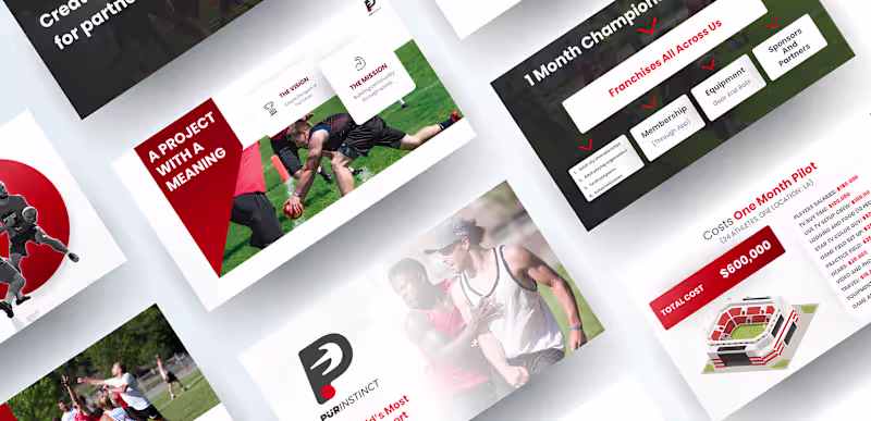 Cover image for Innovative Team Sport Presentation Deck for Investors