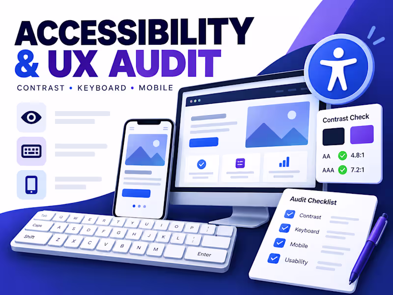Cover image for I will audit your website accessibility and usability
