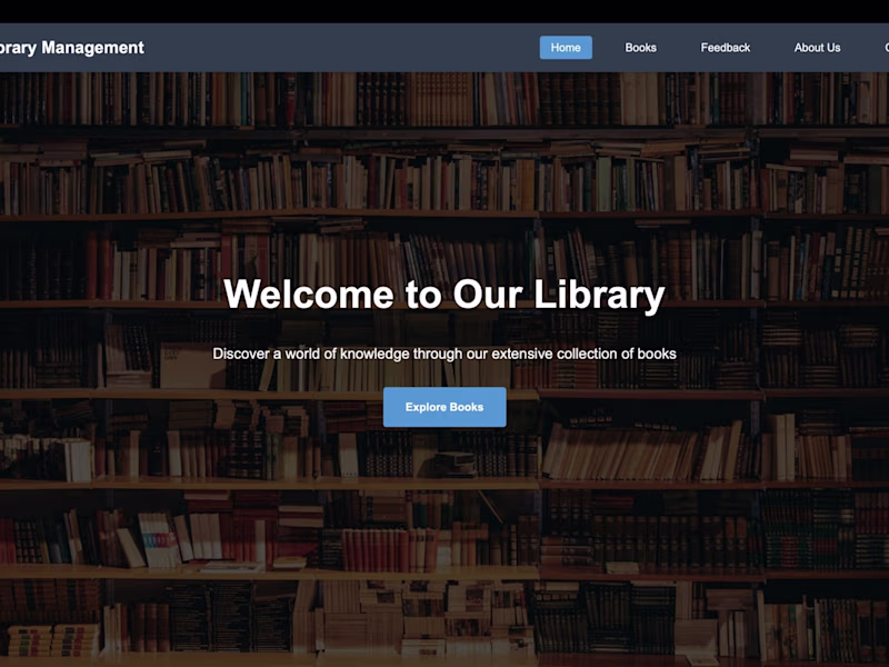 Cover image for Responsive multi-page library website with