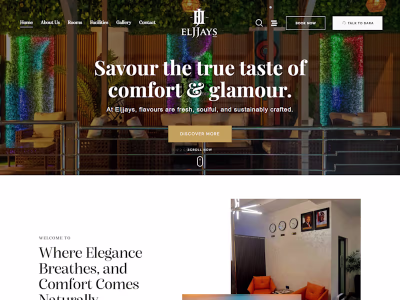 Cover image for Website Design & Development for Eljjays Place