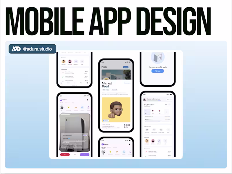Cover image for Mobile App Design (Product, UI/UX)