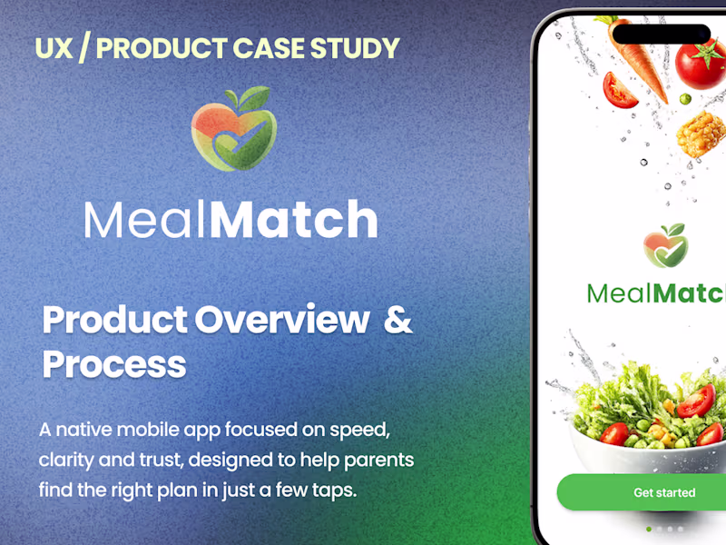 Cover image for MealMatch · Smart Meal Planning App
