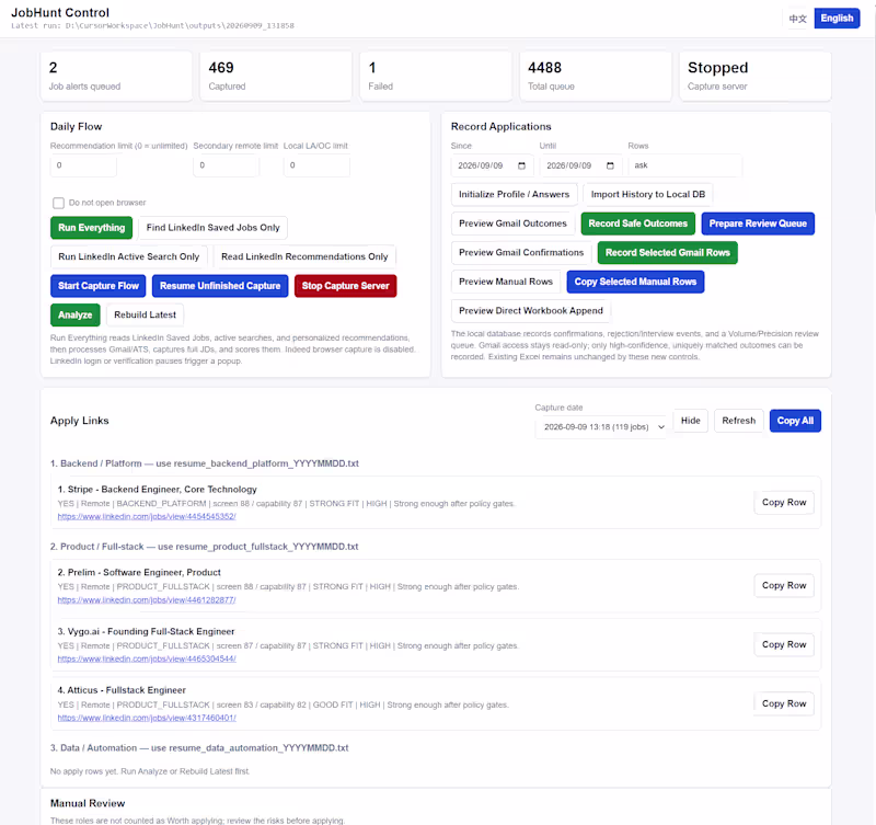 Cover image for Built a job-search workflow that