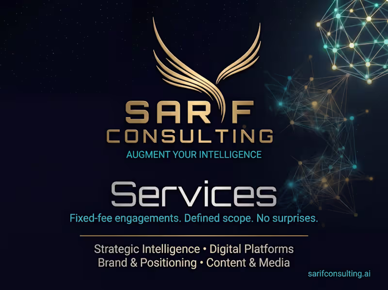 Cover image for Sarif Consulting - All Services