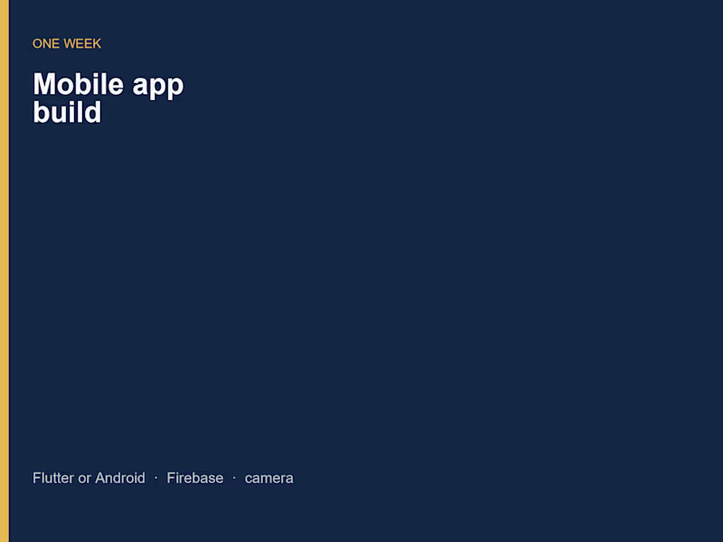 Cover image for Mobile app build (Flutter or Android)